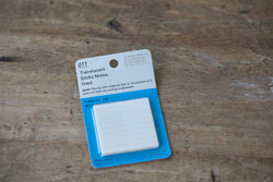 011 Translucent Sticky Notes - Lined 25 mm