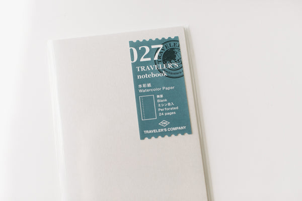 Traveler's Notebook Regular Size Refill - 027 Watercolor Paper