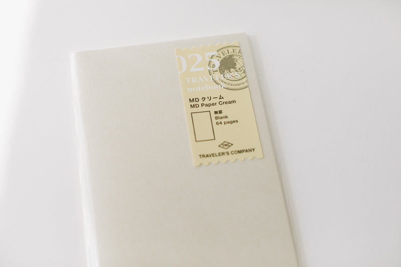Traveler's Notebook Regular Size Refill - 025 MD Paper Cream