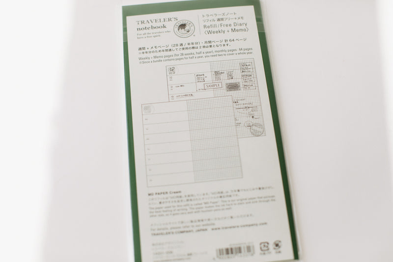 Traveler's Notebook - Regular Size Refill - 012 Sketch Paper Notebook