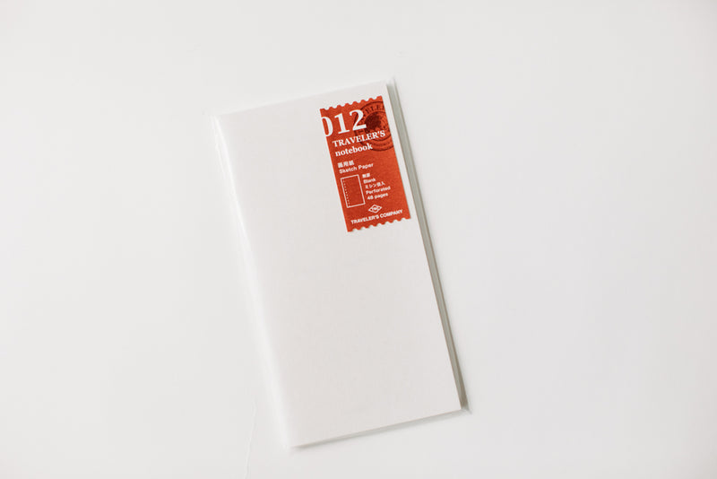 Traveler's Notebook Regular Size Refill - 012 Sketch Paper