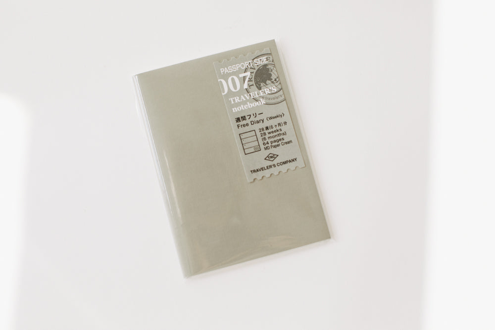 007 Weekly Diary - Passport Size Refill