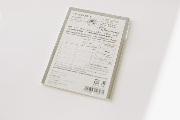Traveler's Notebook Passport Size Refill - 007 Weekly Diary