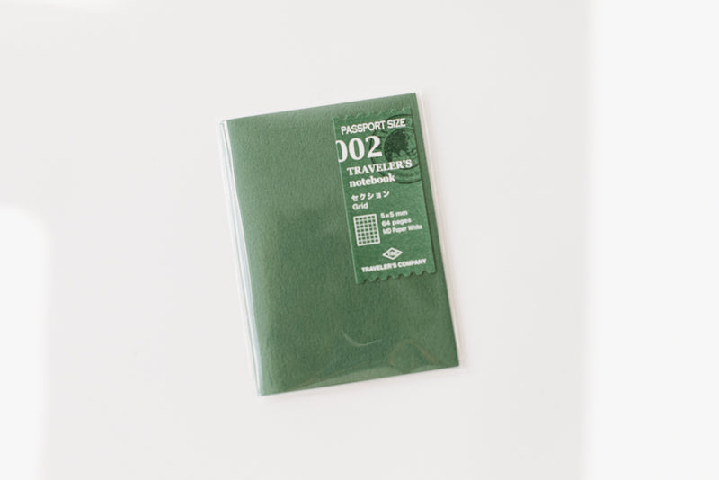 Traveler's Notebook Passport Size Refill - 002 Grid – 26 Market