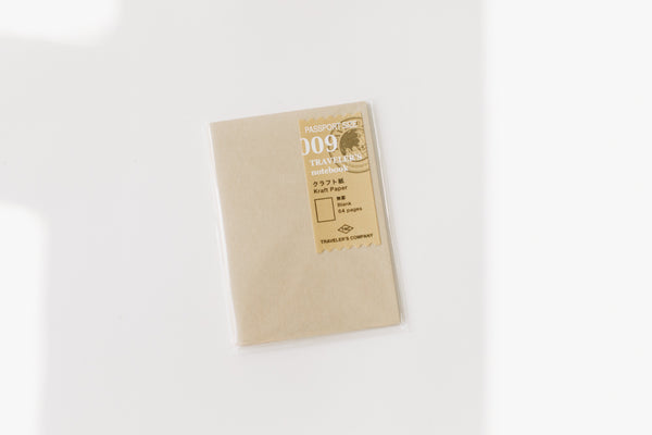 Traveler's Notebook Passport Size Refill - 009 Kraft Paper