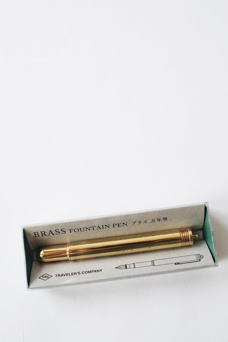 TRC Brass Fountain Pen - Solid Brass