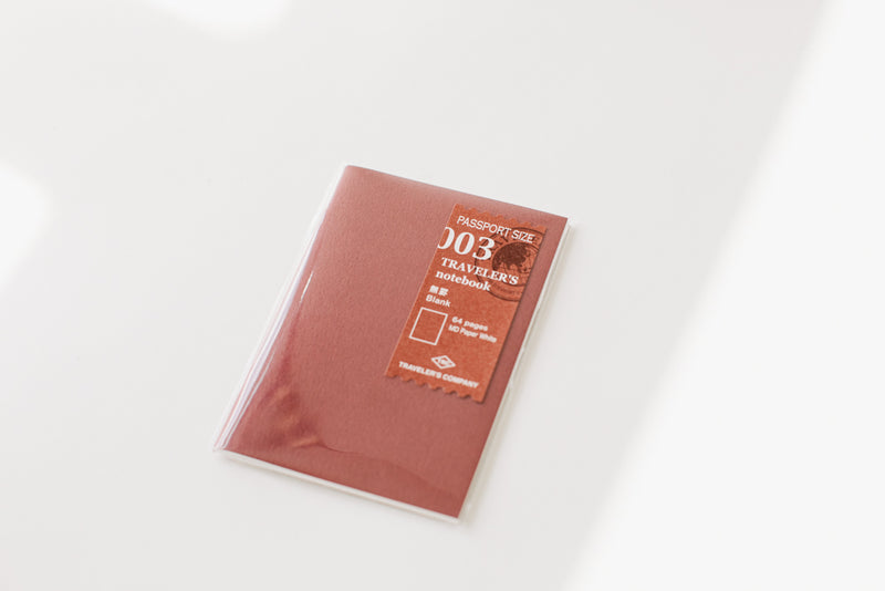 Traveler's Notebook Passport Size Refill - 003 Blank