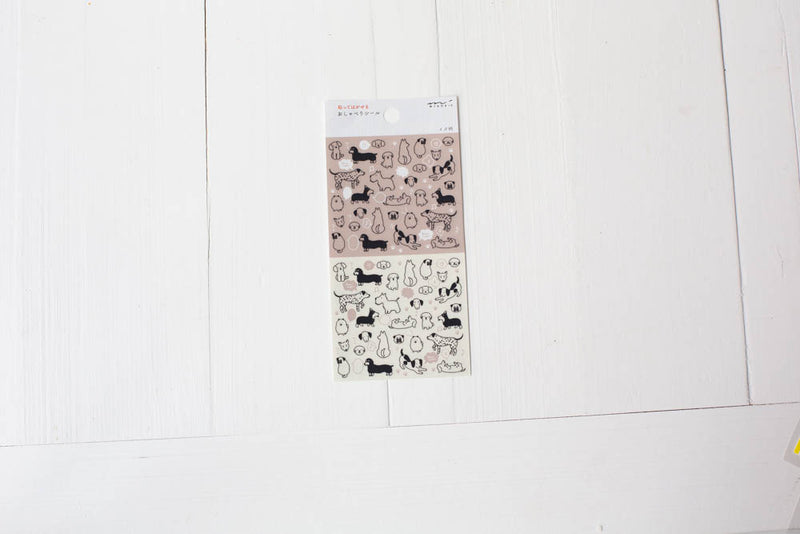 Transparent Schedule Stickers Dogs