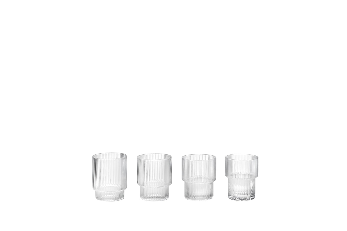 Ripple Small Glasses - Set of 4