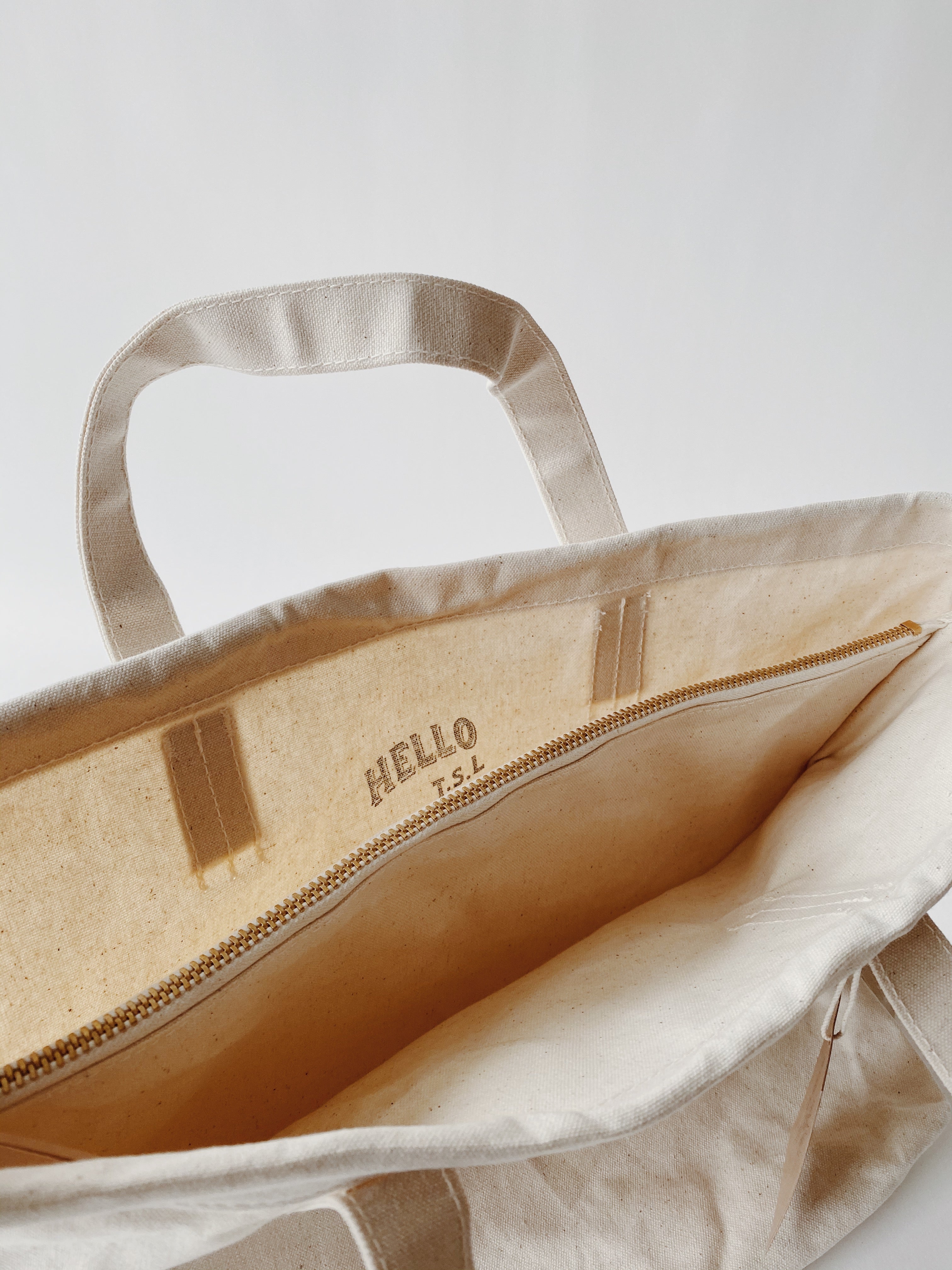 "Hello TSL" Canvas Bag Deep