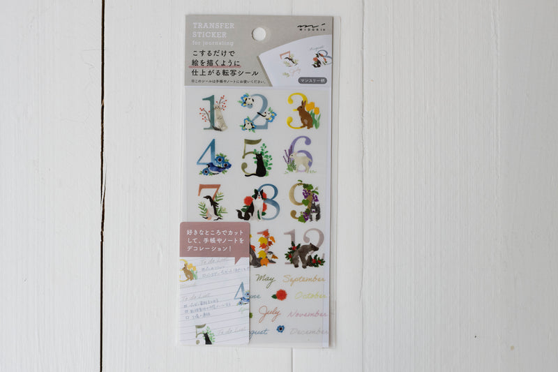 Midori Transfer Sticker Sheets