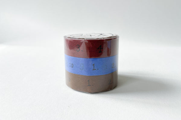 Number Washi Tape - 3 color set