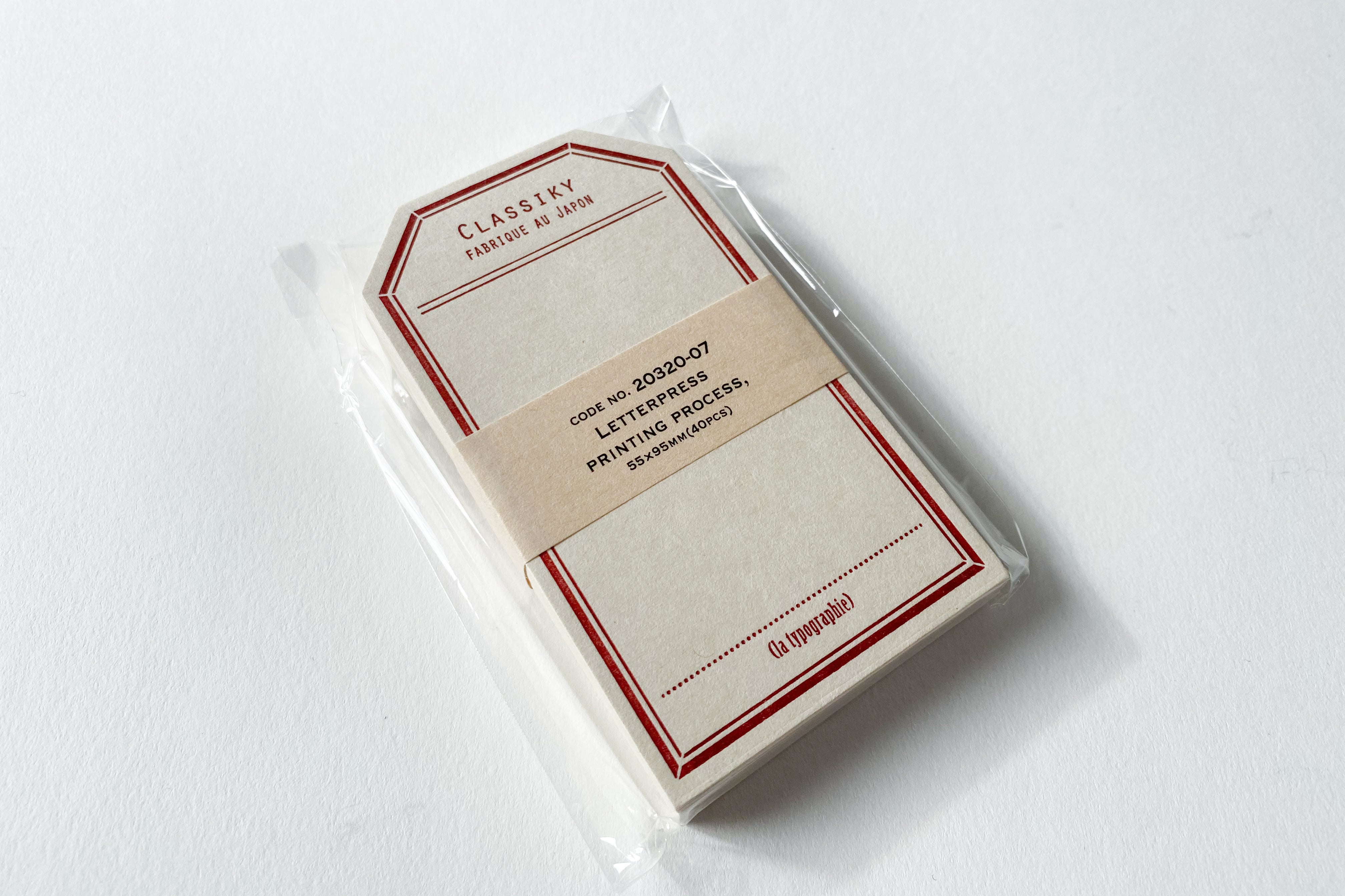 Letterpress Label Card