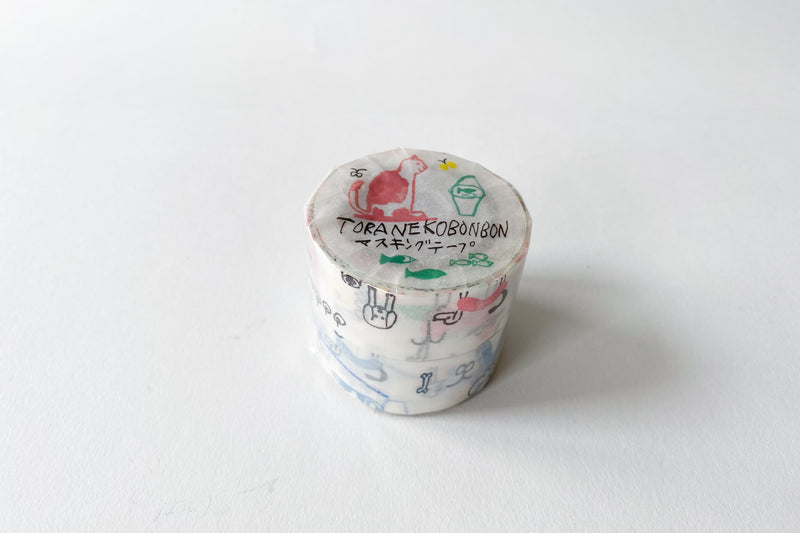 Toranekobonbon Washi Tape - 2 colors set