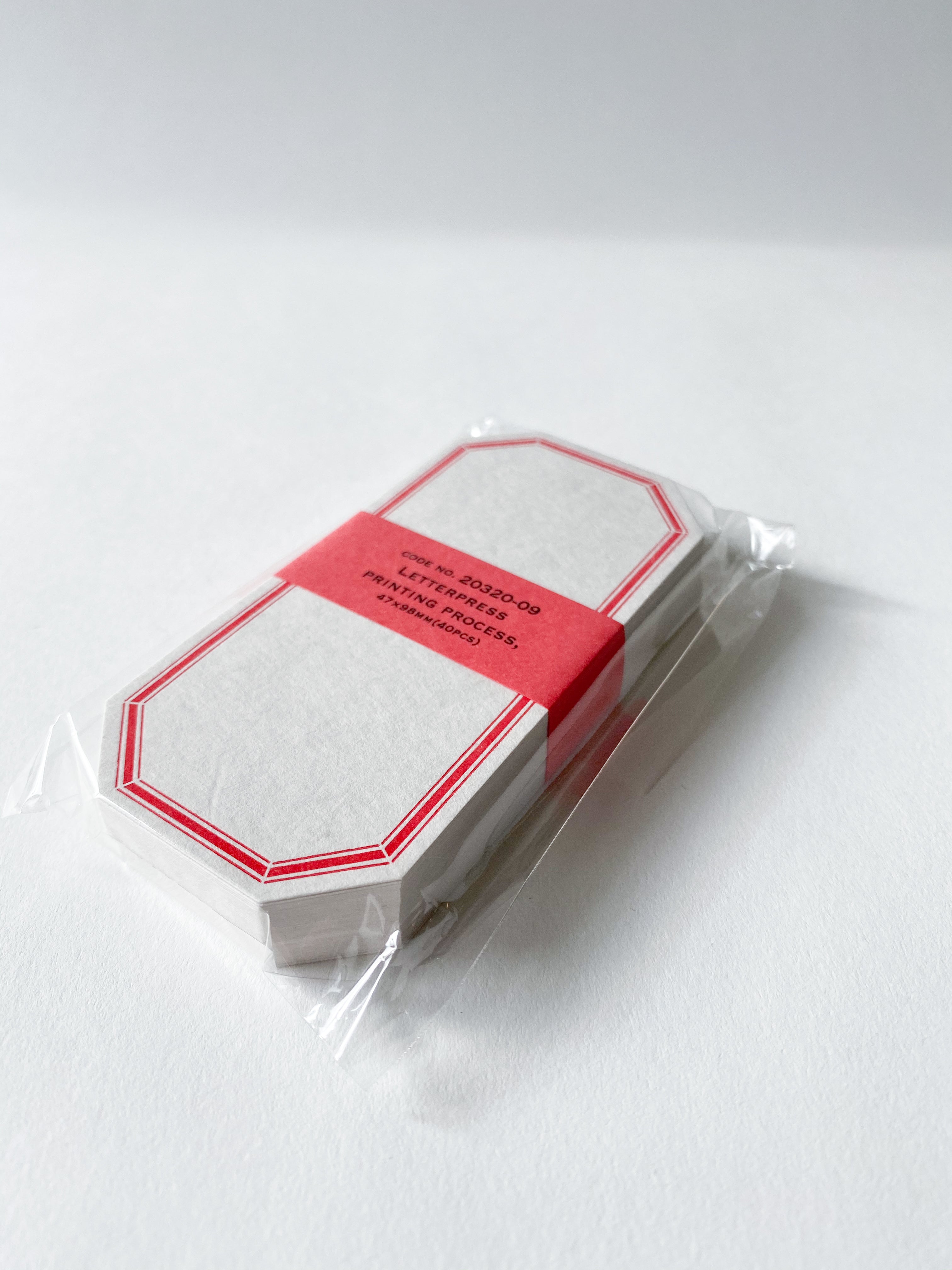 Letterpress Label Card