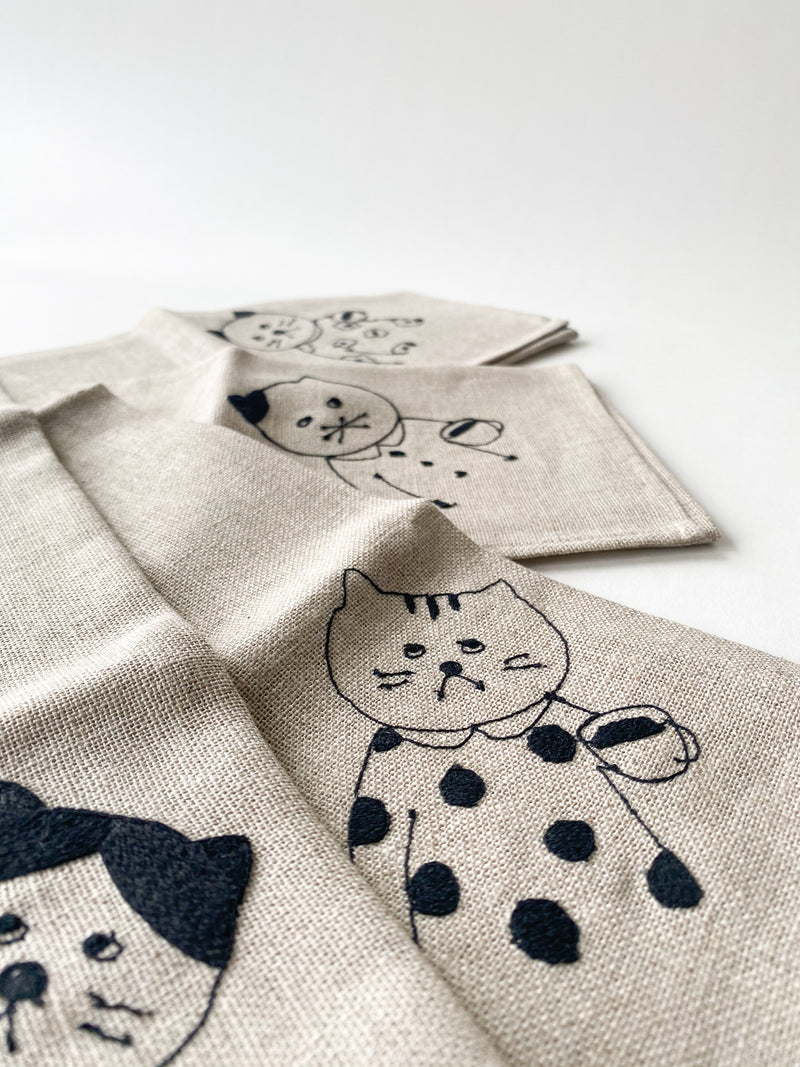Sennokoto Embroidery Linen Lunch Parcel