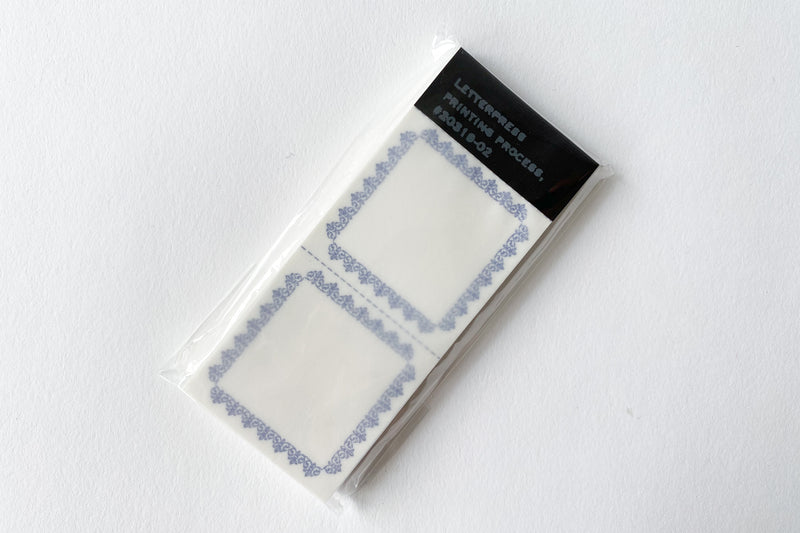 Letterpress Label Book - Dark Blue