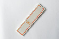 Letterpress Folded Memo Card - Orange