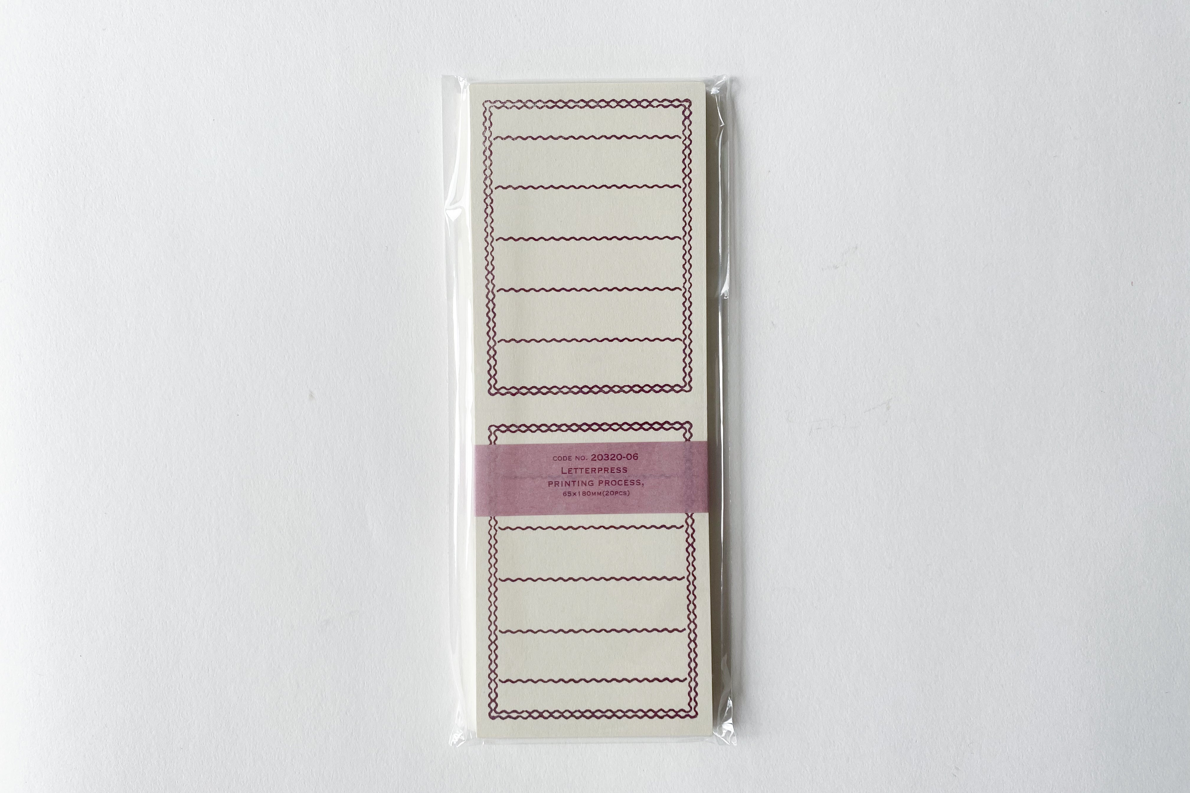 Letterpress Folded Memo Card - Deep Purple