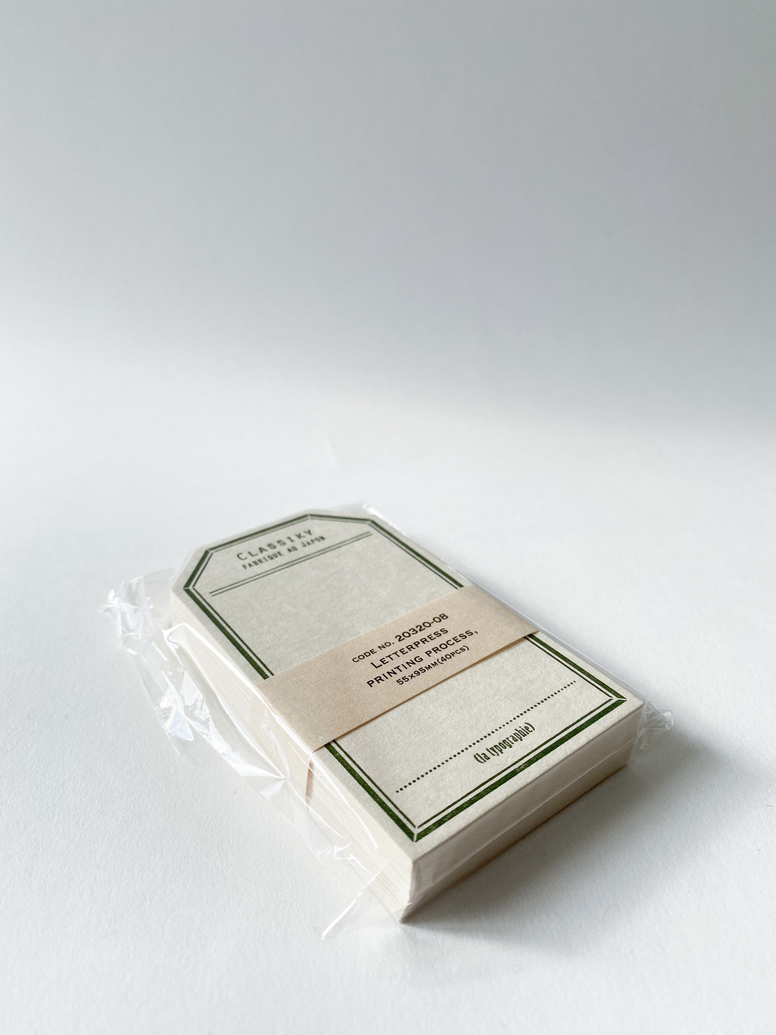 Letterpress Label Card