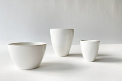 White Porcelain Short Cup