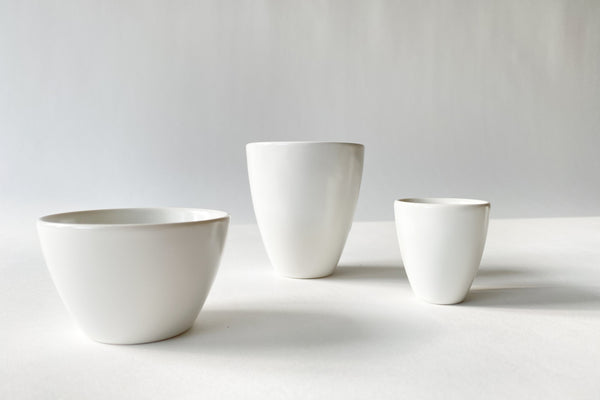 White Porcelain Short Cup