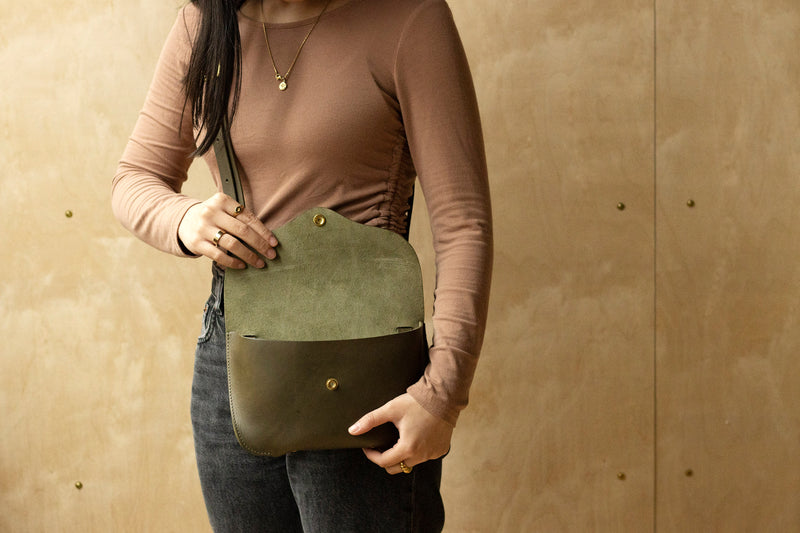 Leather Craft Bag - Green