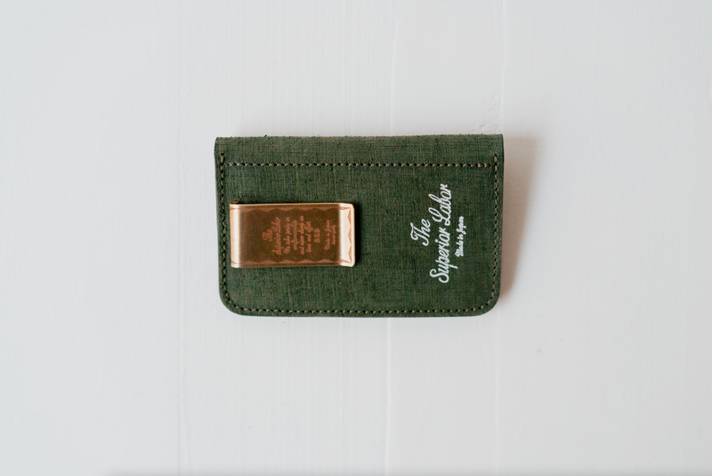 Scratched Leather Traveler's Small Purse - Green