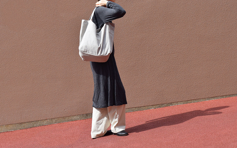 Cecil Bag - French Military Cotton / Light Grey