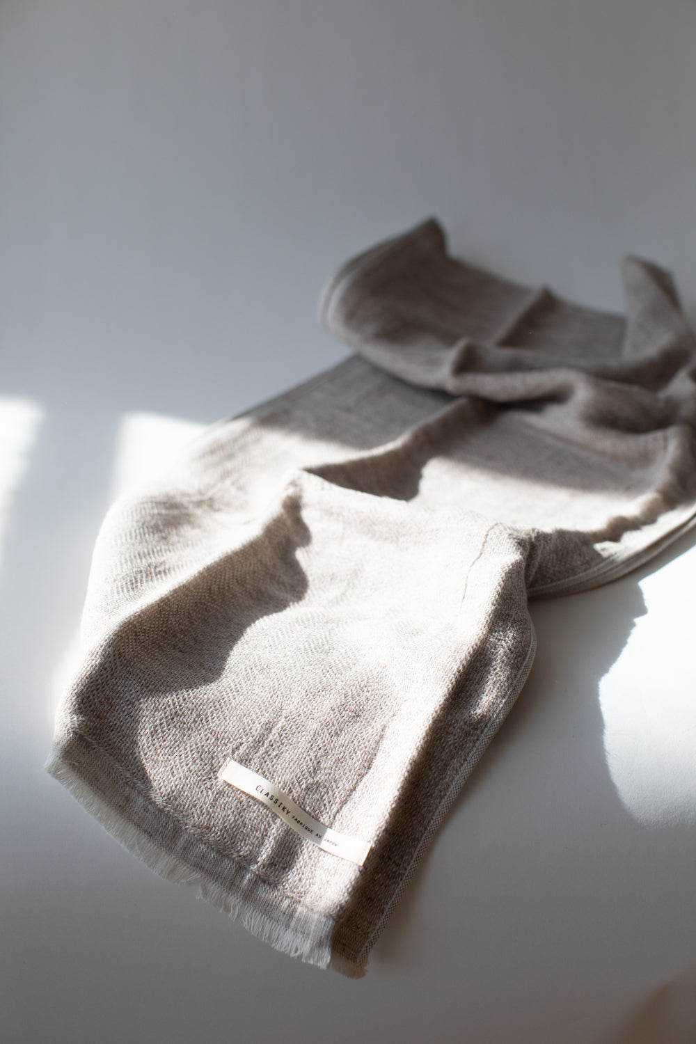 Herringbone Weaving Gauze Towel Muffler