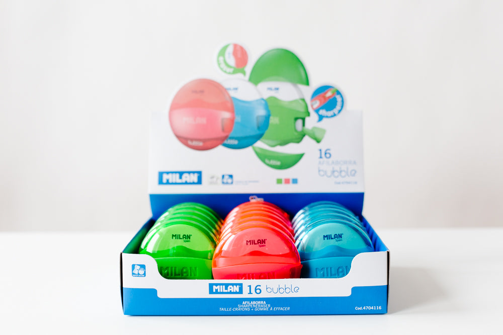 MILAN Bubble Sharpener and Eraser