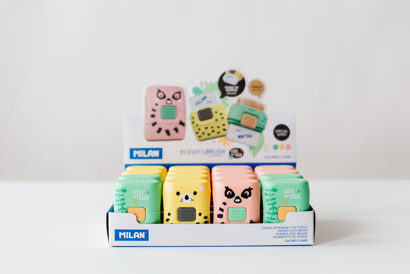 MILAN Hide and Seek Eraser and Brush